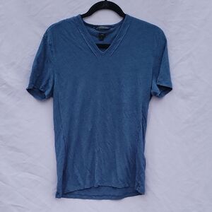 John Varvatos Slate Blue V-Neck Tee